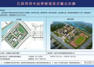 江苏洋河中加学校将建成这样！（项目方案公示）