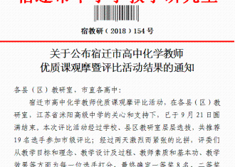 宿豫中学教师获奖捷报频传！