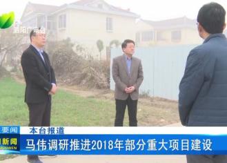 马伟调研推进2018年部分重大项目建设